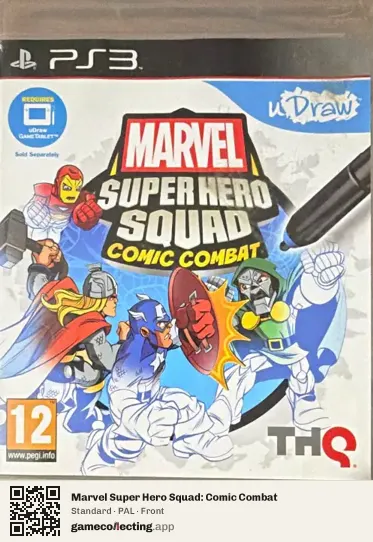 Marvel Super Hero Squad: Comic Combat PlayStation 3, PAL box front