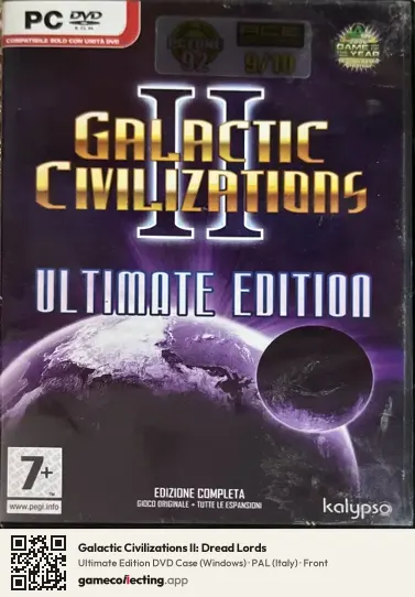 Galactic Civilizations II: Dread Lords Computer, Italy box front