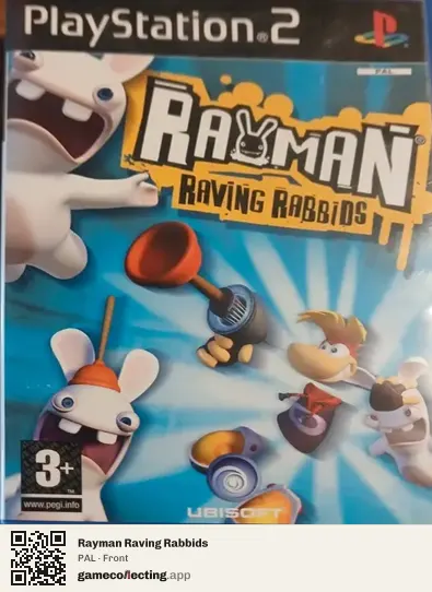Rayman Raving Rabbids PlayStation 2, PAL box front