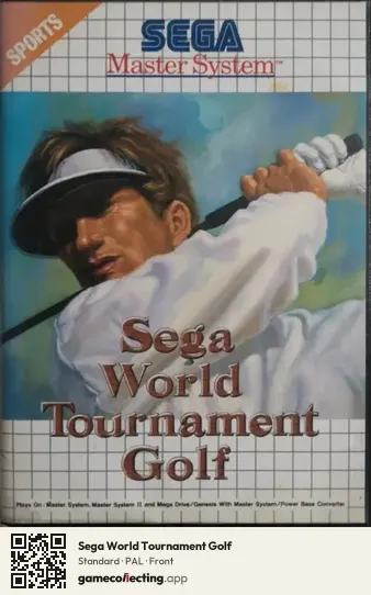 Sega World Tournament Golf Sega Master System, PAL box front