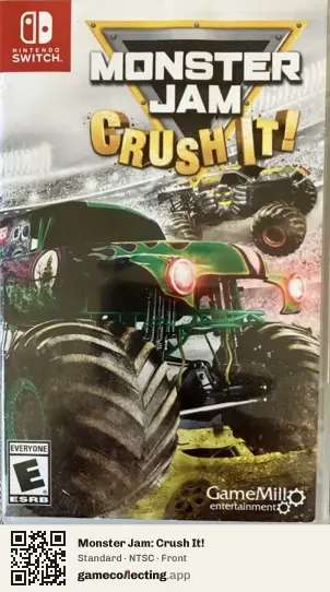 Monster Jam: Crush It! Nintendo Switch, NTSC box front