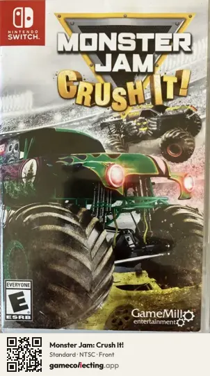 Monster Jam: Crush It! Nintendo Switch, NTSC box front