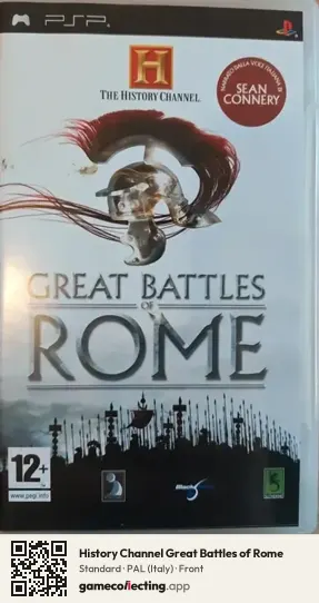 History Channel Great Battles of Rome PlayStation Portable, Italy box front
