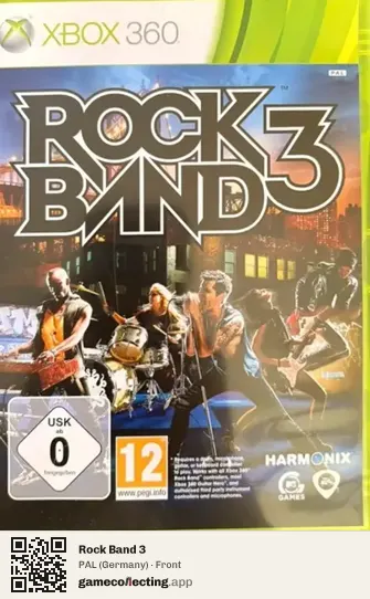 Rock Band 3 Xbox 360, Germany box front