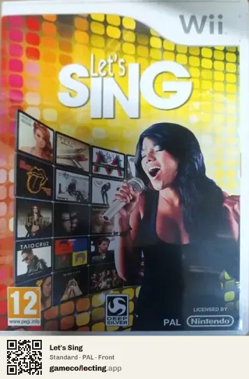 Let's Sing Nintendo Wii, PAL box front