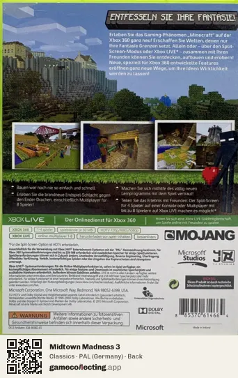 Midtown Madness 3 Xbox, Germany box back