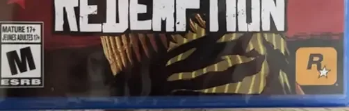 Red Dead Redemption, the ESRB box on its front