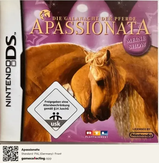 Apassionata Nintendo DS, Germany box front