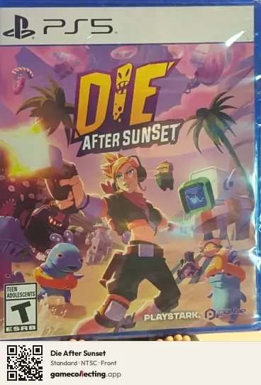 Die After Sunset PlayStation 5, NTSC box front