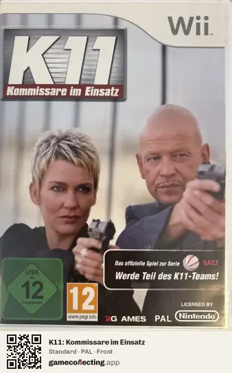 K11: Kommissare im Einsatz Nintendo Wii, PAL box front