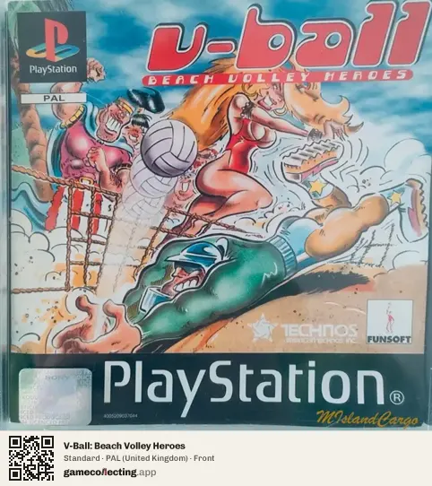 V-Ball: Beach Volley Heroes PlayStation, United Kingdom box front