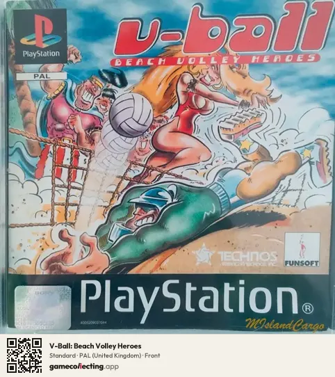 V-Ball: Beach Volley Heroes PlayStation, United Kingdom box front