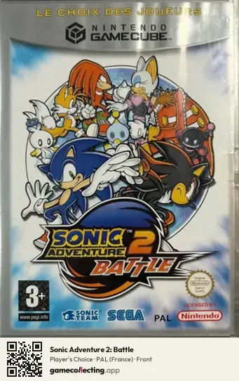 Sonic Adventure 2: Battle Nintendo GameCube, France box front
