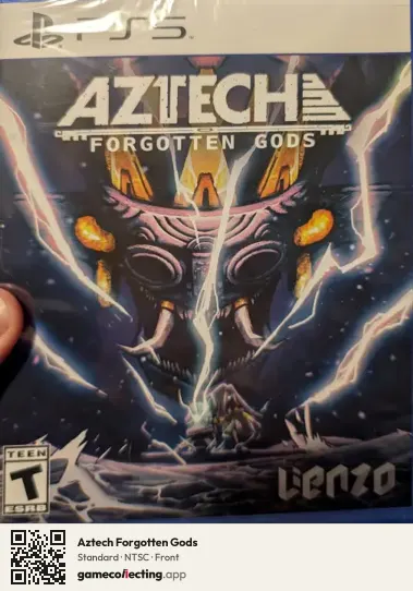 Aztech Forgotten Gods PlayStation 5, NTSC box front