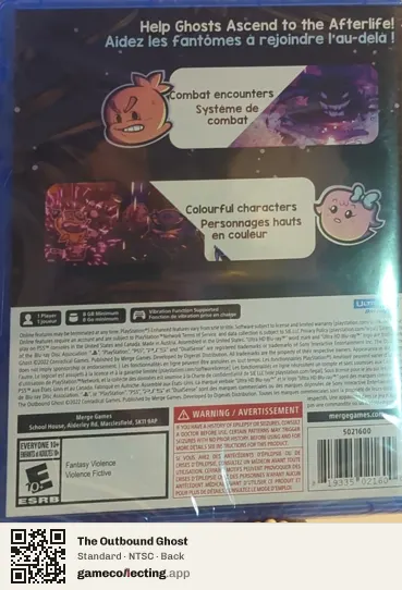 The Outbound Ghost PlayStation 5, NTSC box back