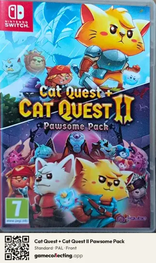 Cat Quest + Cat Quest II Pawsome Pack Nintendo Switch, PAL box front