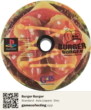 Burger Burger PlayStation, Asia disc