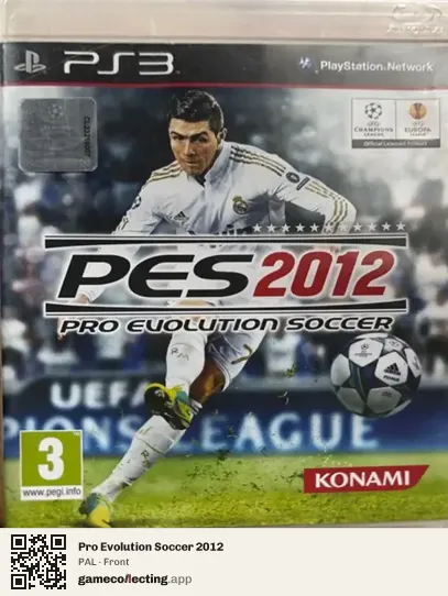 Pro Evolution Soccer 2012 PlayStation 3, PAL box front