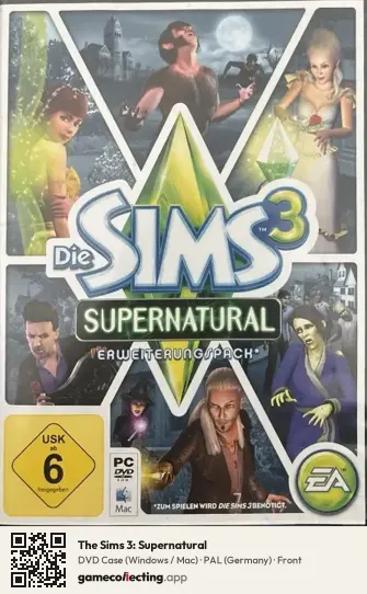The Sims 3: Supernatural Computer, Germany box front