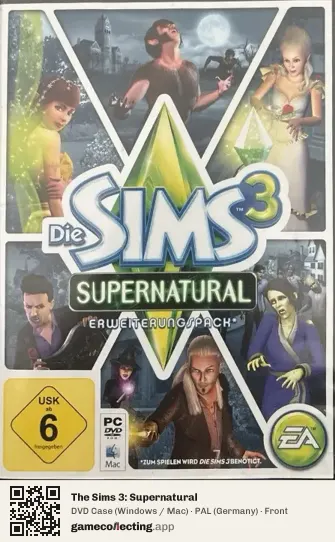 The Sims 3: Supernatural Computer, Germany box front