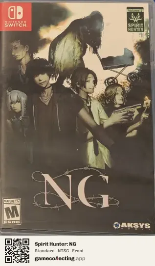 Spirit Hunter: NG Nintendo Switch, NTSC box front
