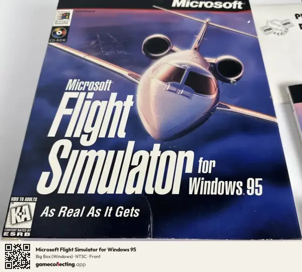 Microsoft Flight Simulator for Windows 95 Computer, NTSC box front