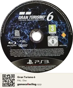 Gran Turismo 6 PlayStation 3, PAL disc