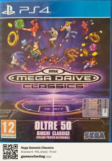 Sega Genesis Classics PlayStation 4, Italy box front
