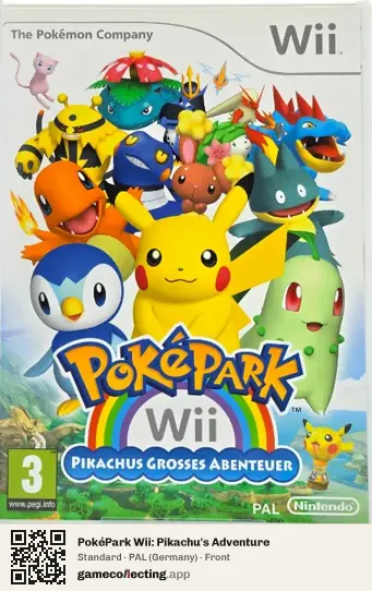 PokéPark Wii: Pikachu's Adventure Nintendo Wii, Germany box front