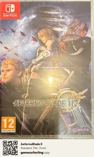 AeternoBlade II Nintendo Switch, PAL box front