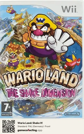 Wario Land: Shake It! Nintendo Wii, Germany box front