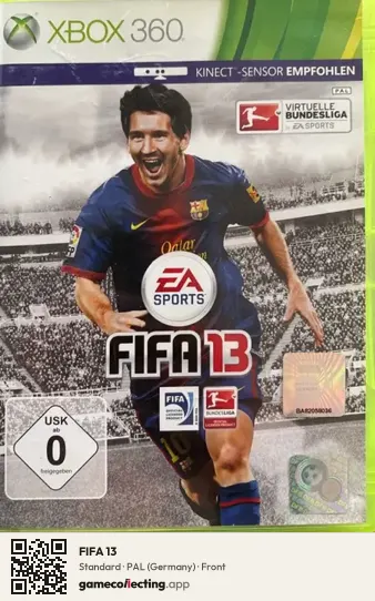 FIFA 13 Xbox 360, Germany box front