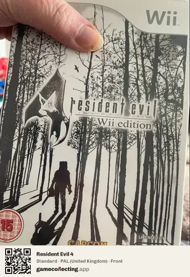 Resident Evil 4 Nintendo Wii, United Kingdom box front