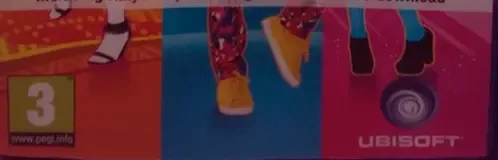 Just Dance 2014, the PEGI square on its front