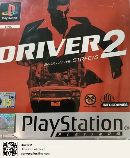 Driver 2 PlayStation, PAL box front