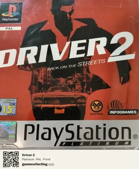 Driver 2 PlayStation, PAL box front