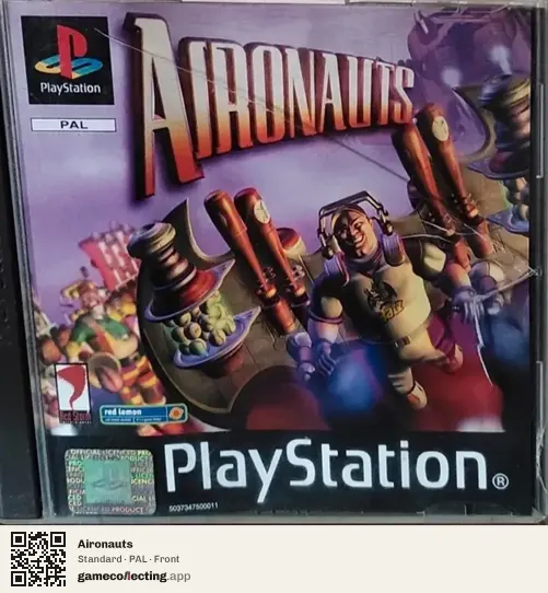 Aironauts PlayStation, PAL box front