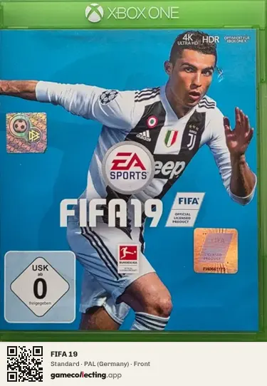 FIFA 19 Xbox One, Germany box front