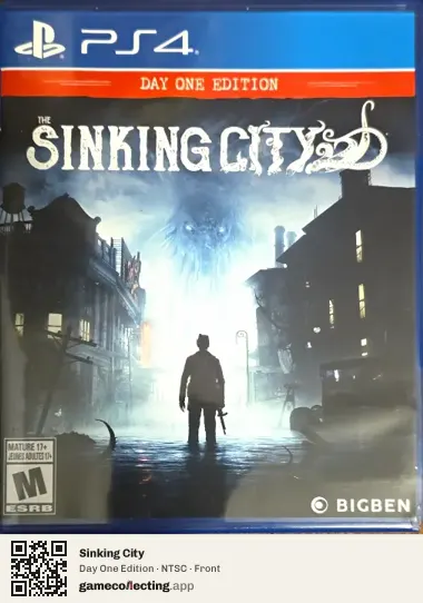 Sinking City PlayStation 4, NTSC box front