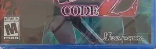 Death end re;Quest Code Z, the ESRB box on its front