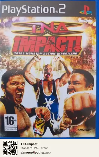 TNA Impact! PlayStation 2, PAL box front