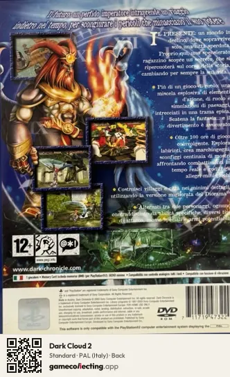 Dark Cloud 2 PlayStation 2, Italy box back