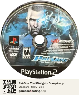 Psi-Ops: The Mindgate Conspiracy PlayStation 2, NTSC disc