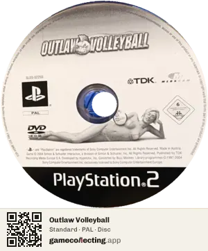 Outlaw Volleyball PlayStation 2, PAL disc