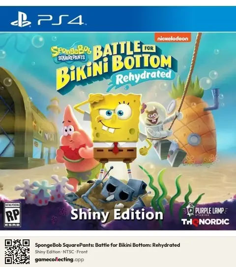 SpongeBob SquarePants: Battle for Bikini Bottom: Rehydrated PlayStation 4, NTSC box front