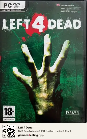 Left 4 Dead Computer, United Kingdom box front