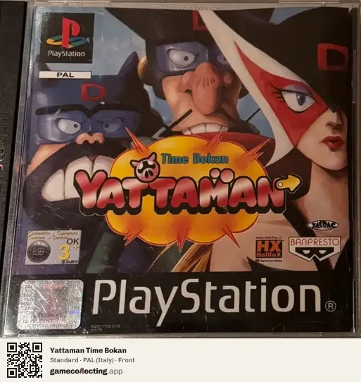 Yattaman Time Bokan PlayStation, Italy box front