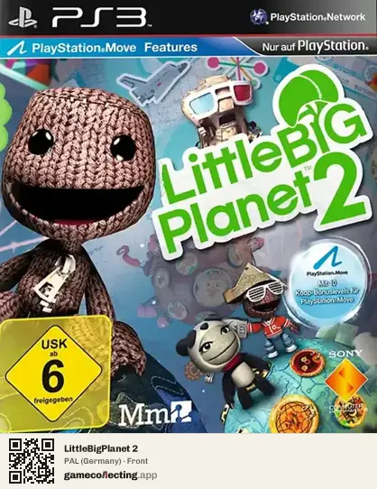 LittleBigPlanet 2 PlayStation 3, Germany box front