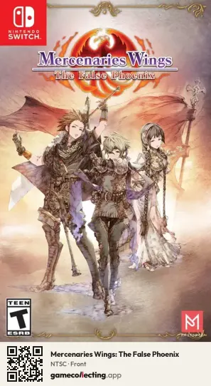 Mercenaries Wings: The False Phoenix Nintendo Switch, NTSC box front