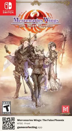 Mercenaries Wings: The False Phoenix Nintendo Switch, NTSC box front